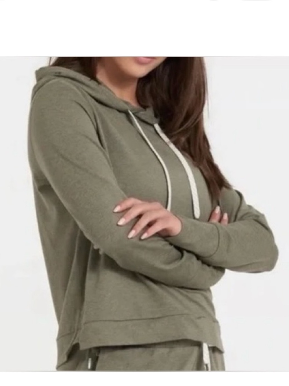 Vuori Lightweight Halo Hoodie in Oregano Heather SZ L